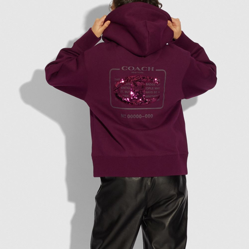 COACH® Coach X Champion Super Fleece Zip Hoodie