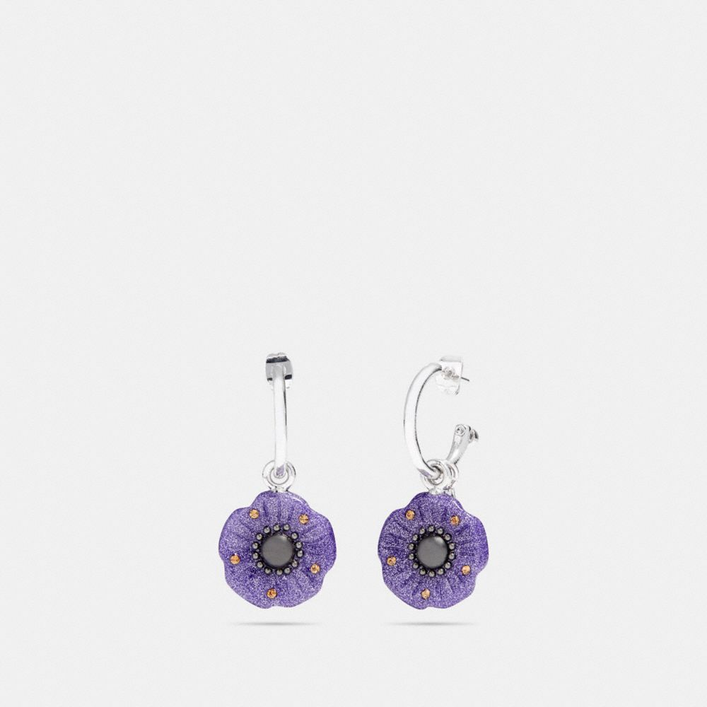 Tea Rose Glitter Earrings COACH®