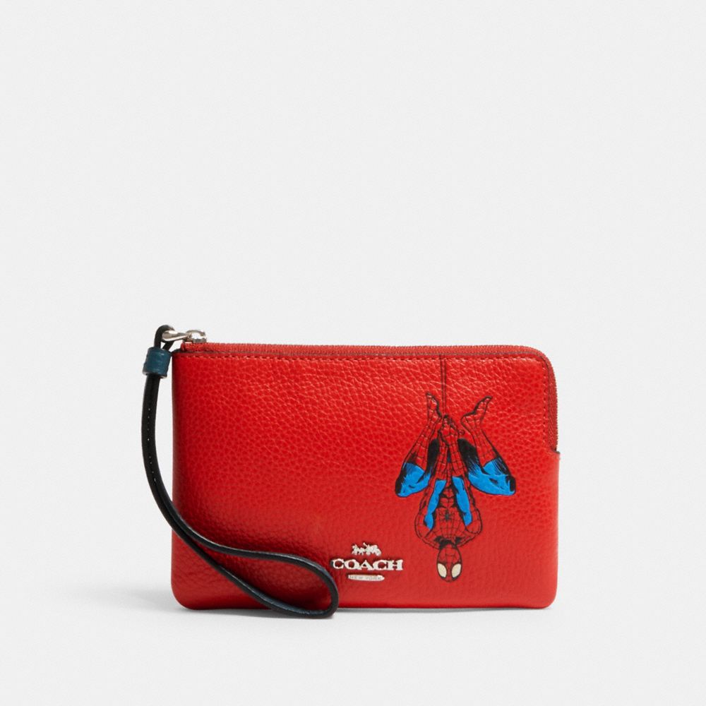 COACH® Outlet Coach │ Marvel Corner Zip Wristlet With Spider Man