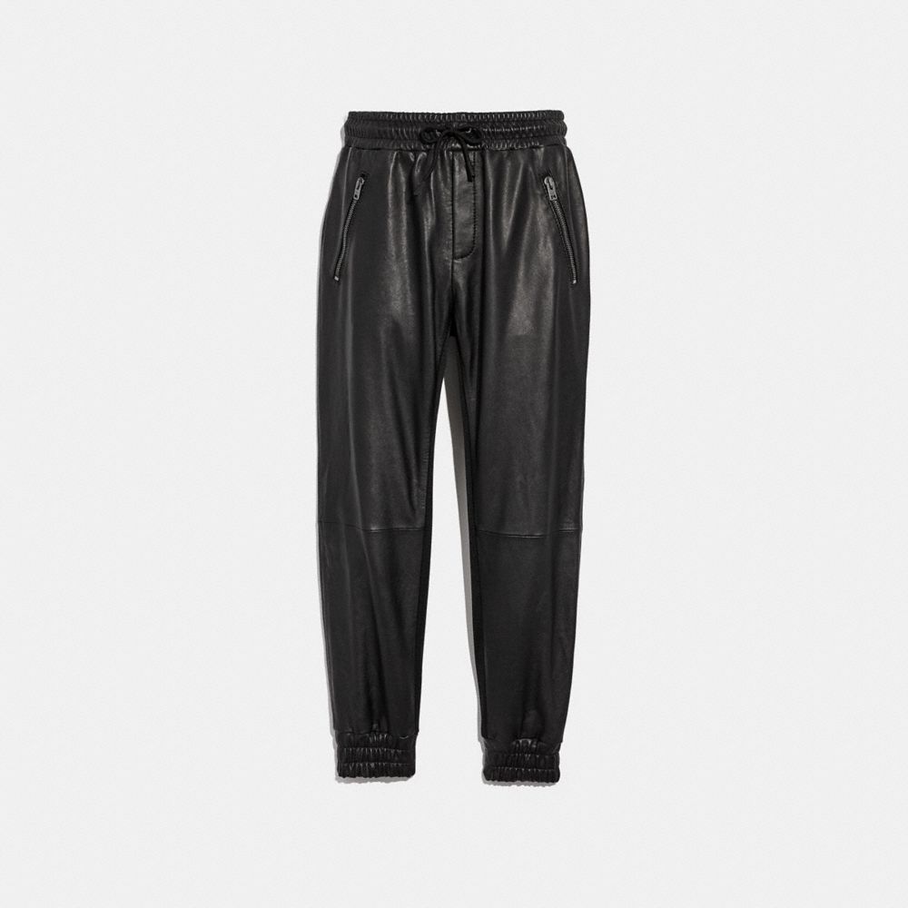 COACH® Leather Track Pants