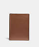 COACH®,PASSPORT CASE,Leather,Saddle,Front View