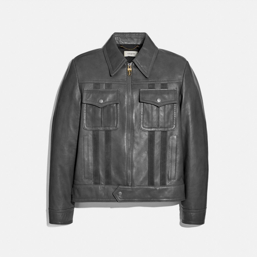 COACH®: Leather Blouson