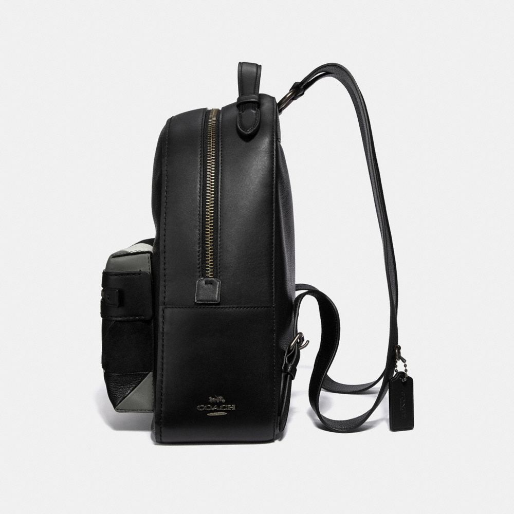 Campus Backpack With Patchwork