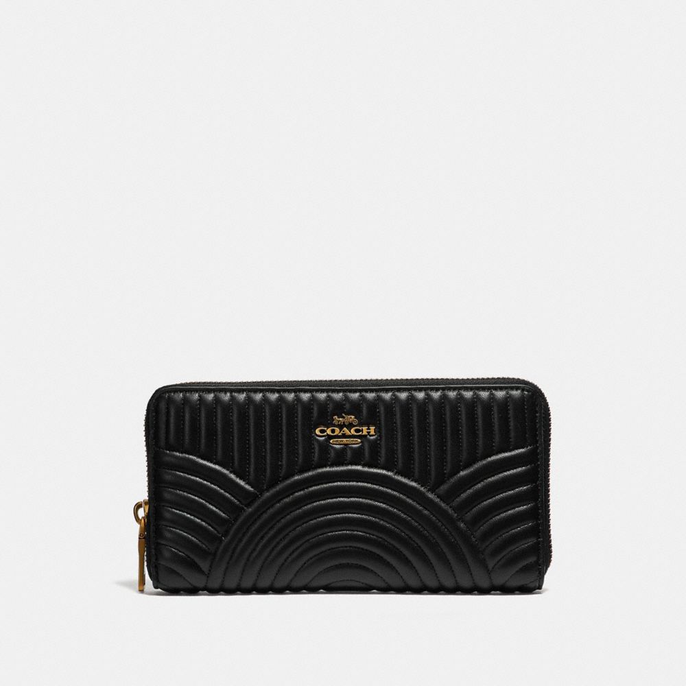 Accordion Zip Wallet With Deco Quilting COACH®
