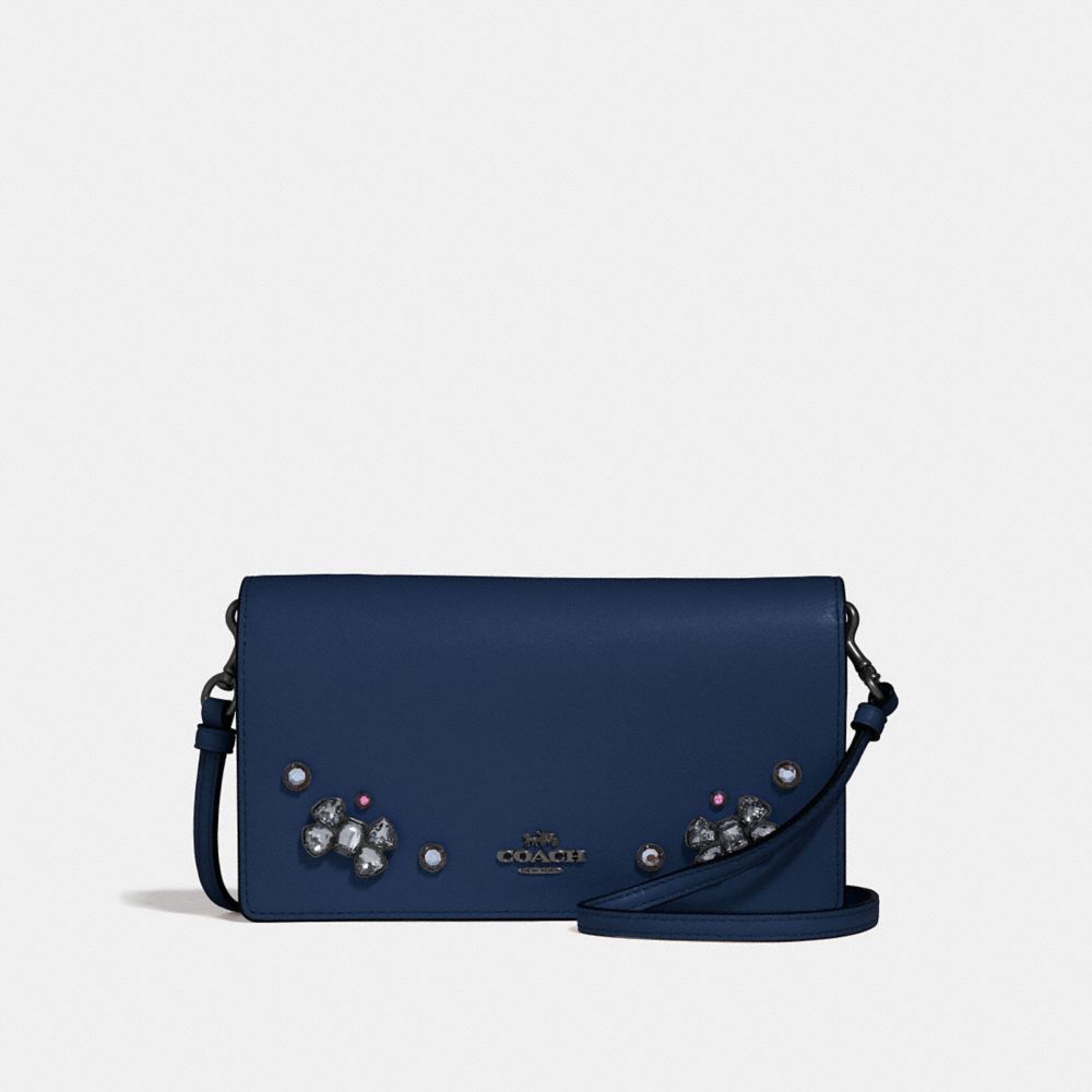 COACH® Hayden Foldover Crossbody Clutch With Crystal Applique