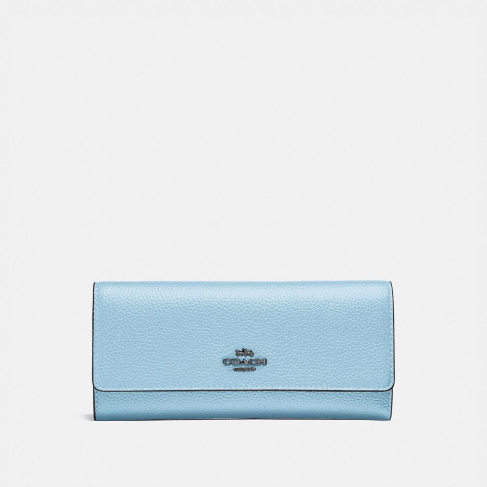 coach soft leather trifold wallet