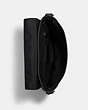 COACH®,HOUSTON MAP BAG,Leather,Medium,Gunmetal/Black,Inside View,Top View