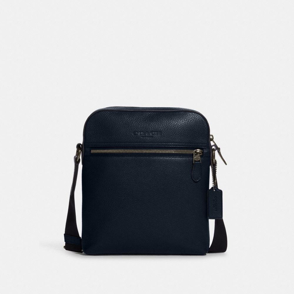 COACH®,Houston Flight Bag,Leather,Crossbody,Casual,,Front View