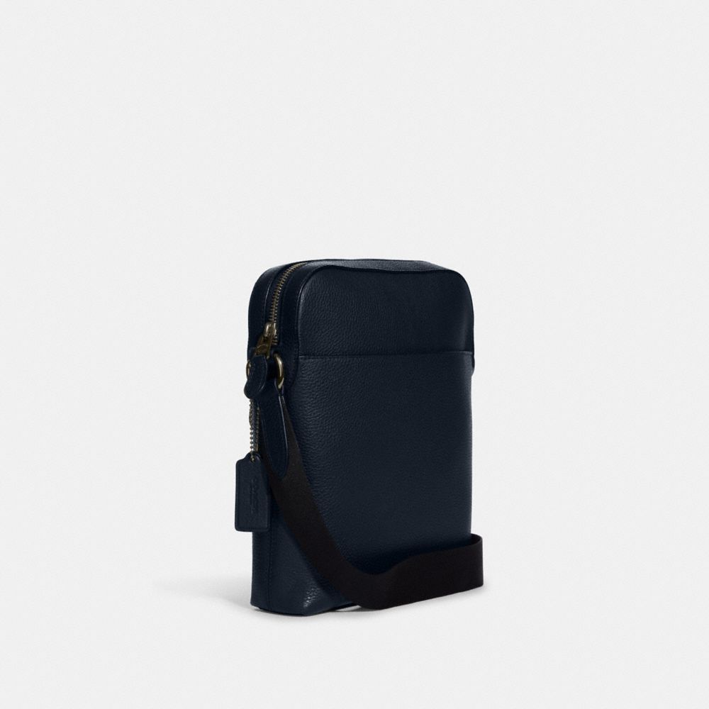 COACH®,Houston Flight Bag,Leather,Crossbody,Casual,,Angle View