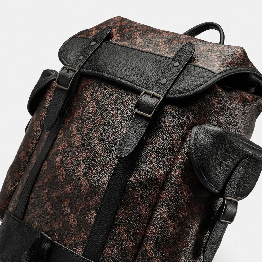 COACH® | Hitch Backpack With Horse And Carriage Print