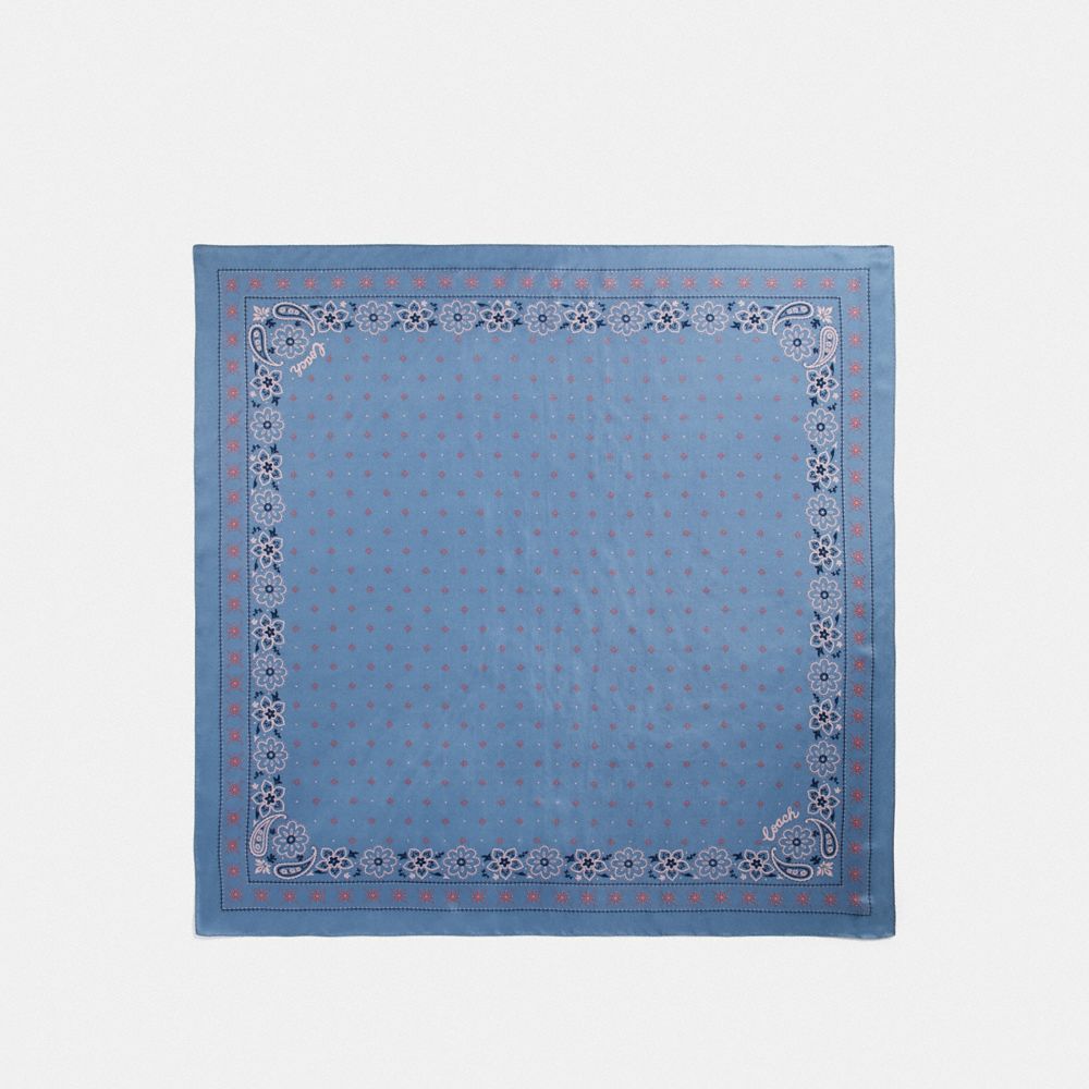 COACH®  Bandana Print Silk Square Scarf