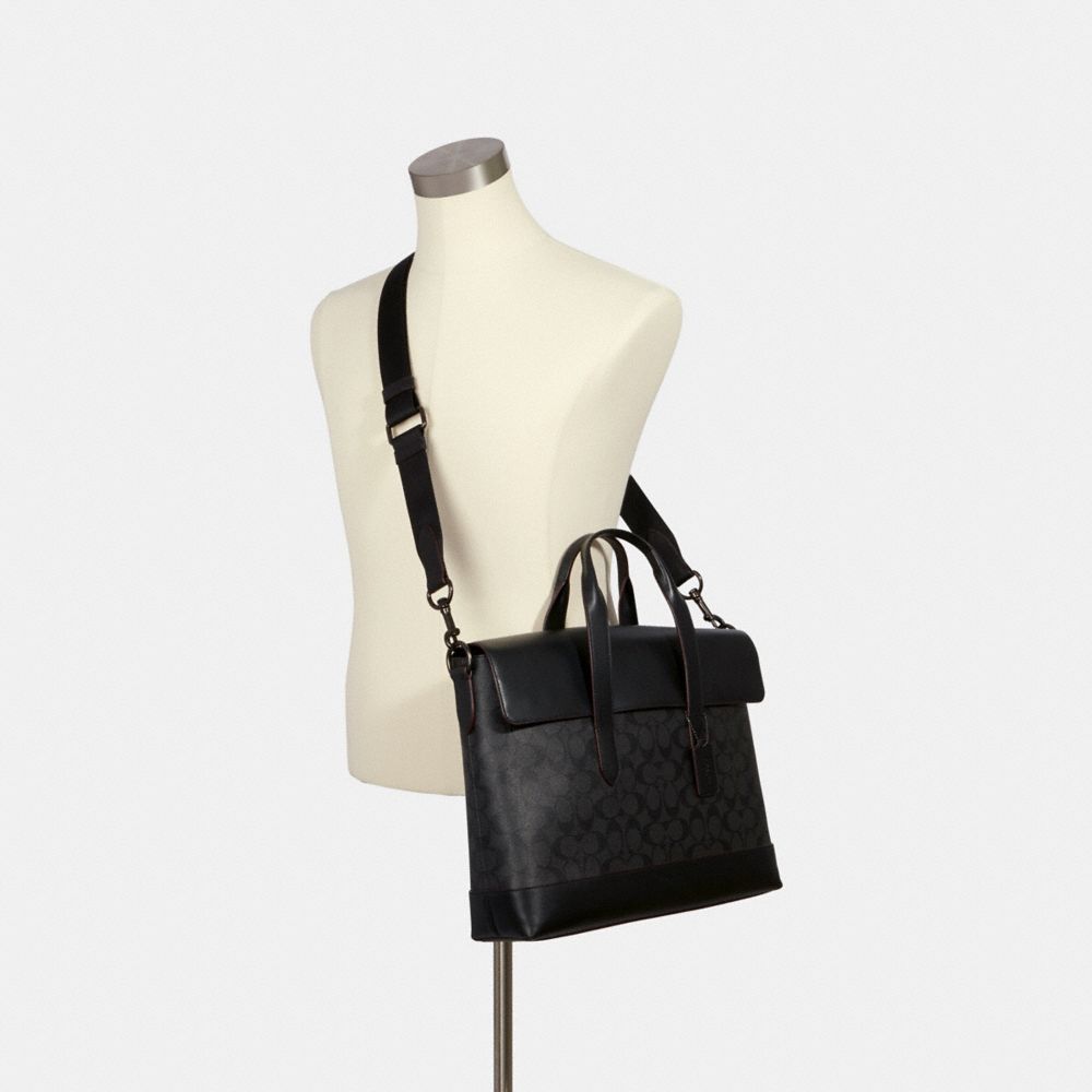 COACH® Outlet Hamilton Portfolio Brief In Signature Canvas
