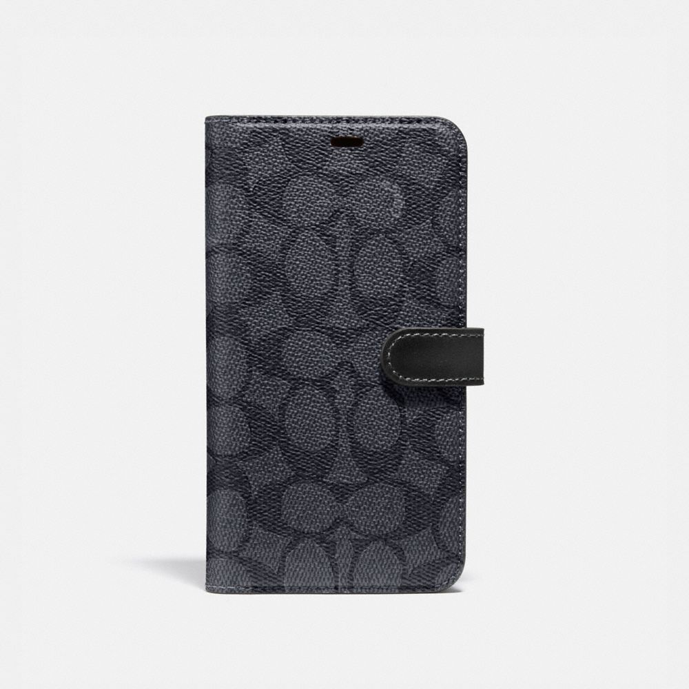 COACH® Iphone 11 Pro Folio In Signature Canvas