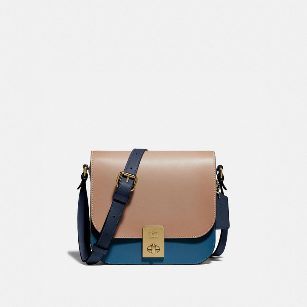 COACH® Hutton Saddle Bag In Colorblock