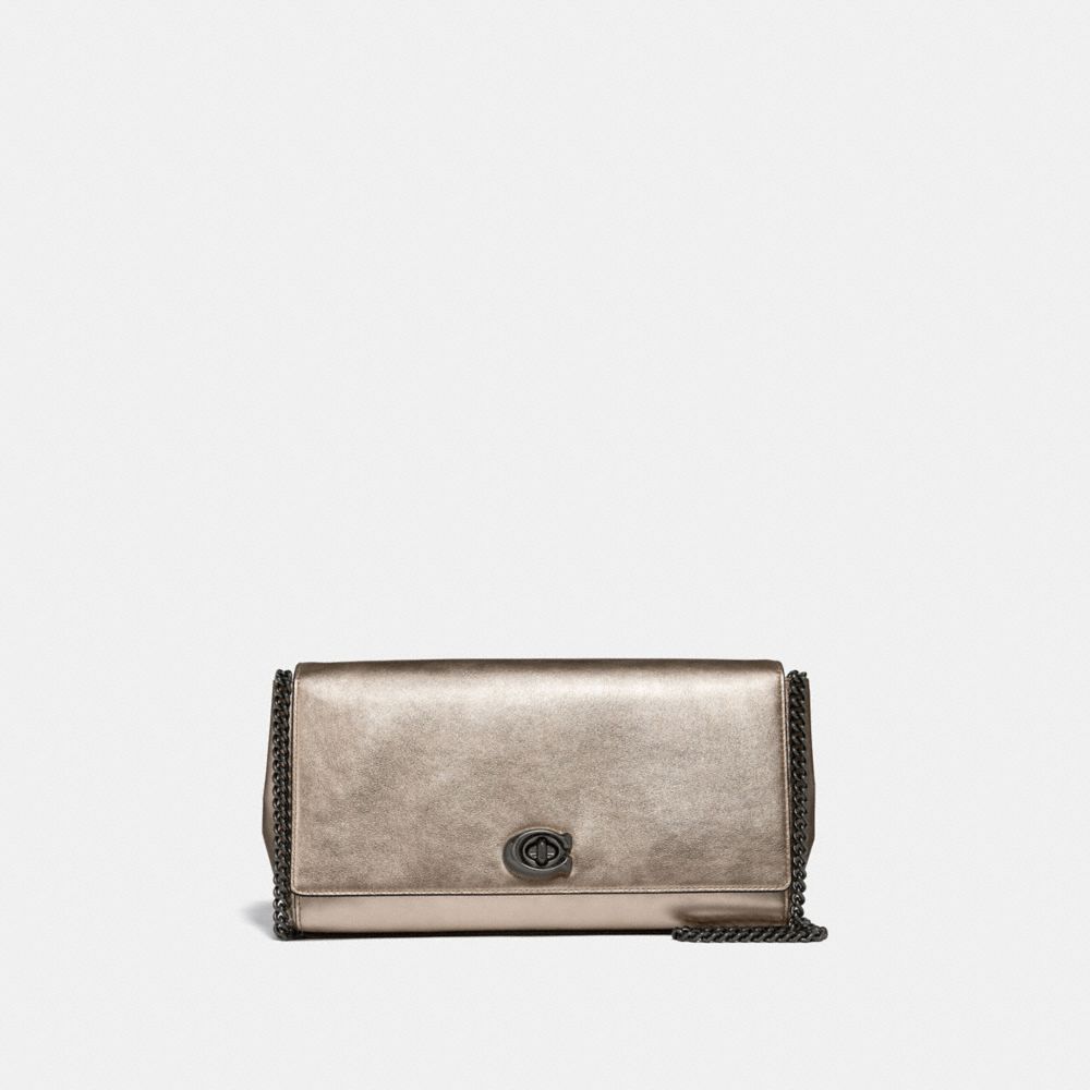 coach alexa leather chain crossbody clutch