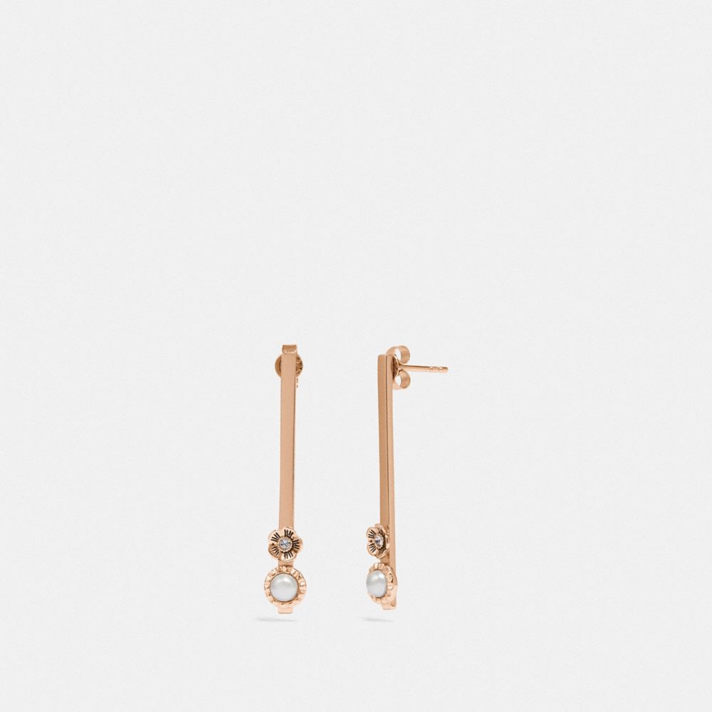 COACH® Demi Fine Sunburst Bar Earrings