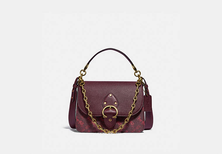 Beat Shoulder Bag With Horse And Carriage Print