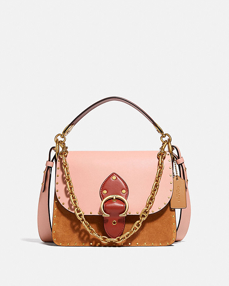 Beat Shoulder Bag In Colorblock With Rivets