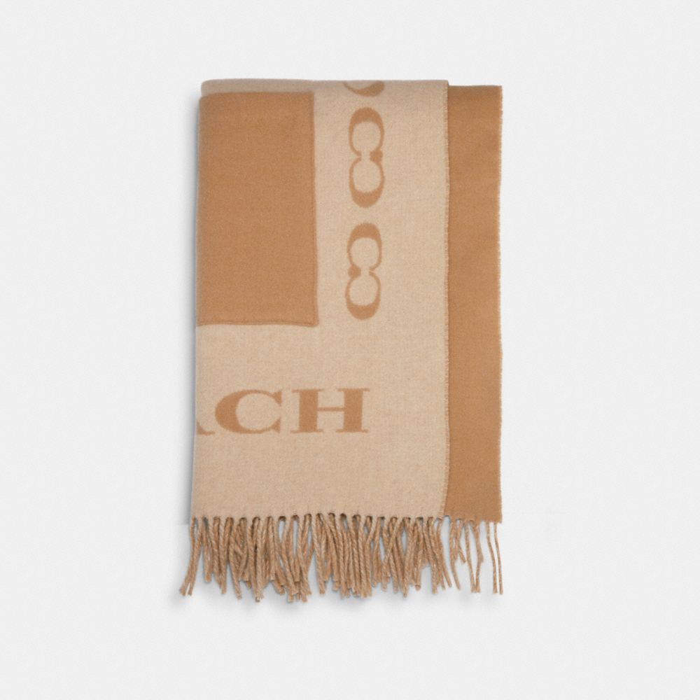 COACH® Outlet | Signature Floral Oversized Muffler With Pockets