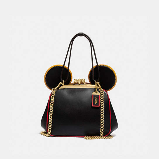 bombilla avaro Limón COACH® | Disney Mickey Mouse X Keith Haring Kisslock Bag