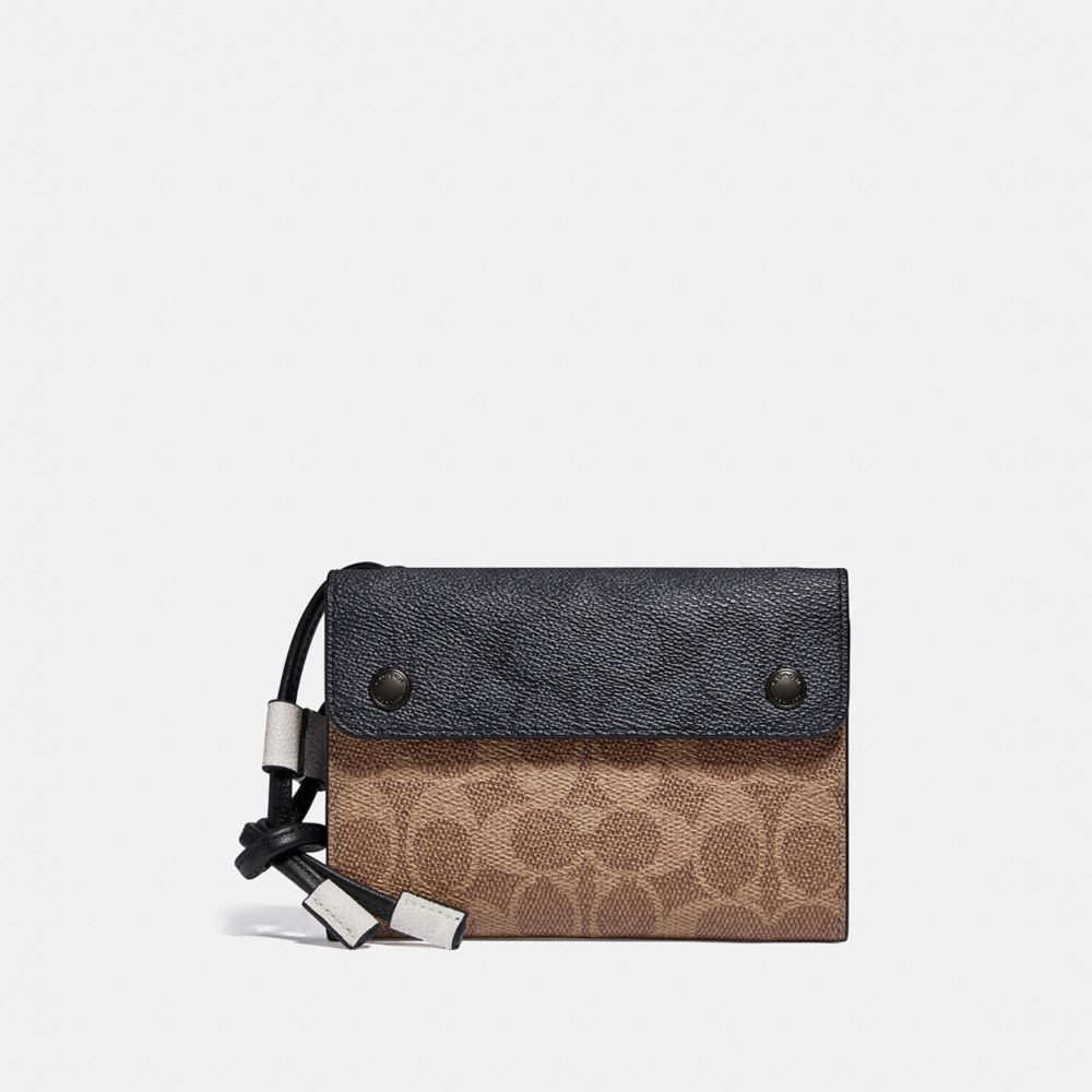 COACH® Travel Wallet Crossbody In Colorblock Signature Canvas