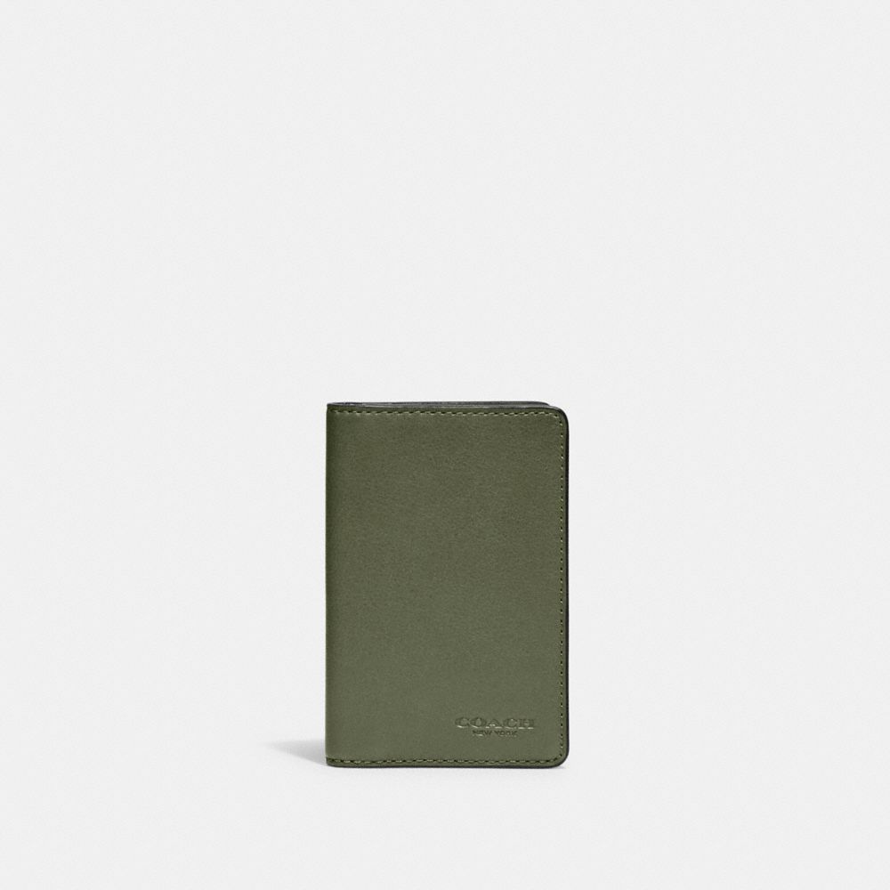 Coach Card Wallet In Army Green