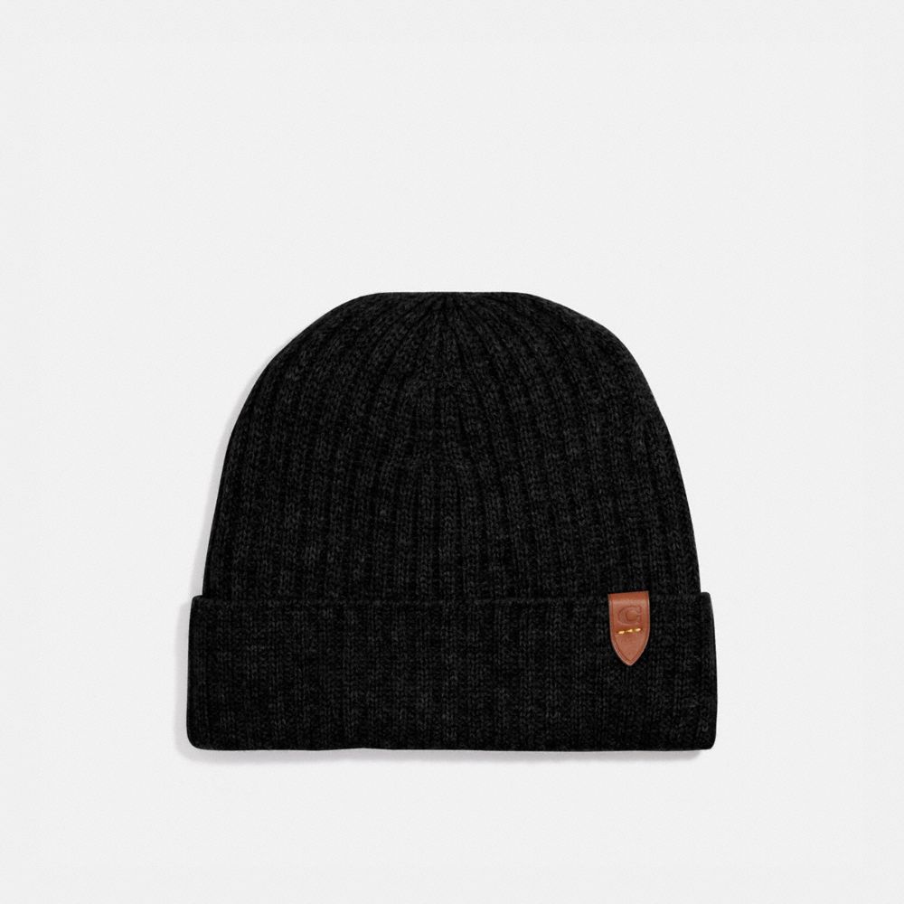 coach beanie black