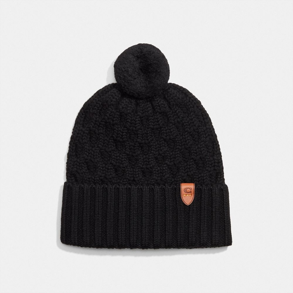 Textured Knit Beanie COACH®