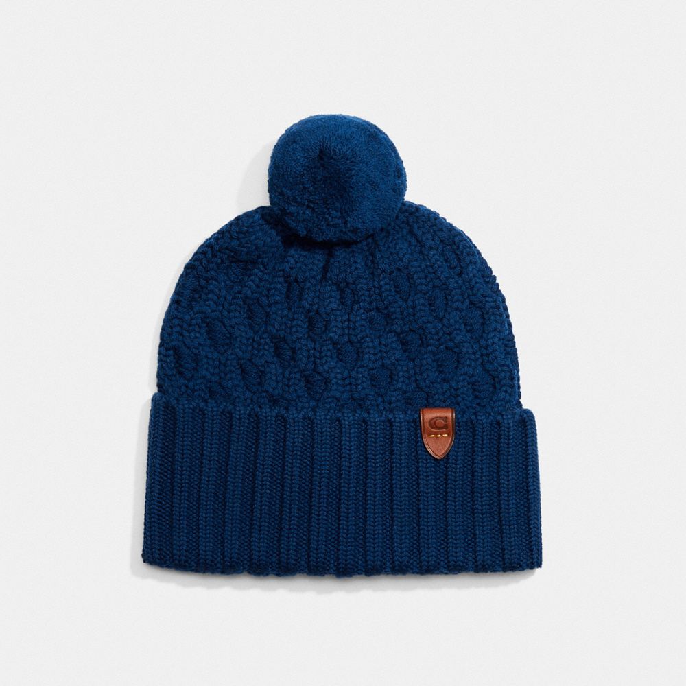 Textured Knit Beanie COACH®