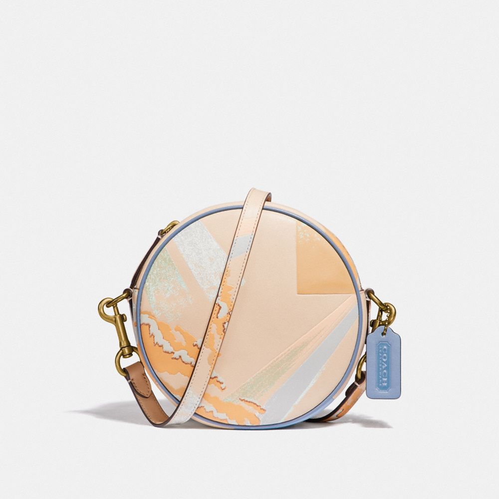 COACH® | Circle Crossbody With Abstract Cloud Print