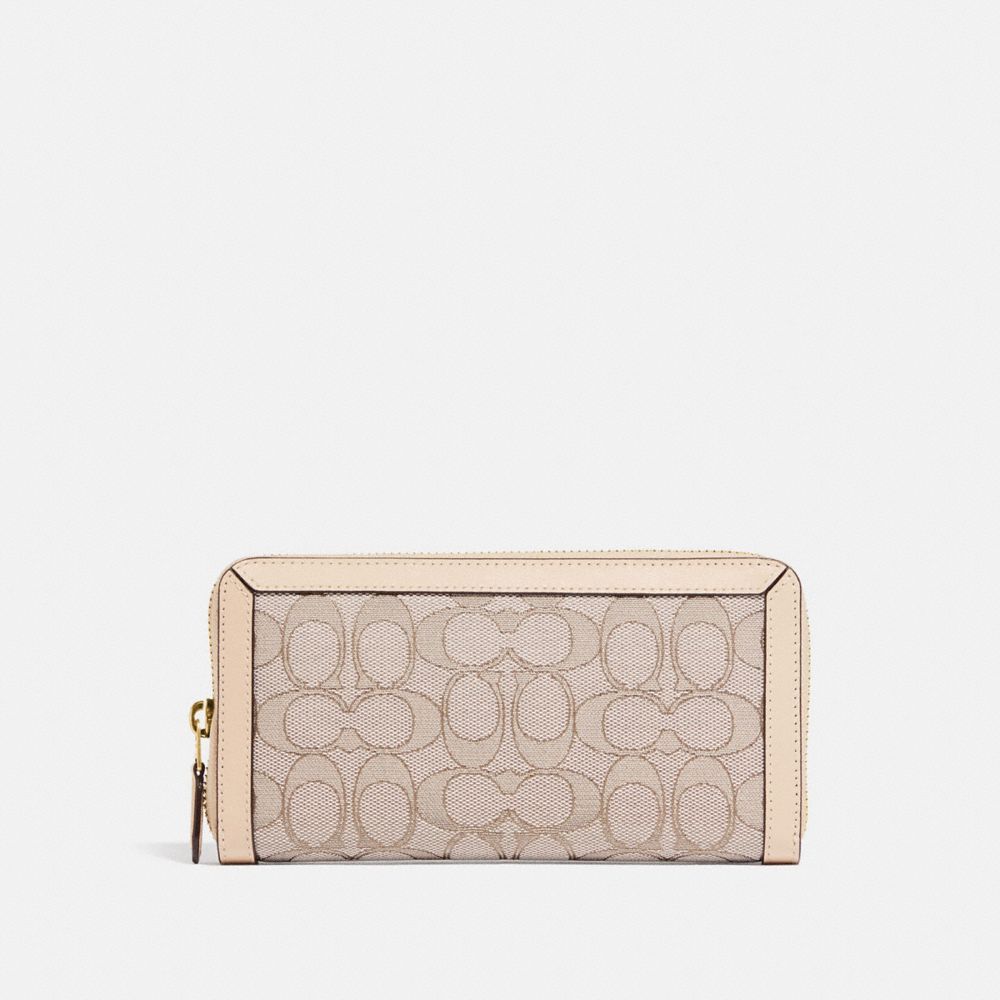 COACH® Accordion Zip Wallet In Signature Jacquard