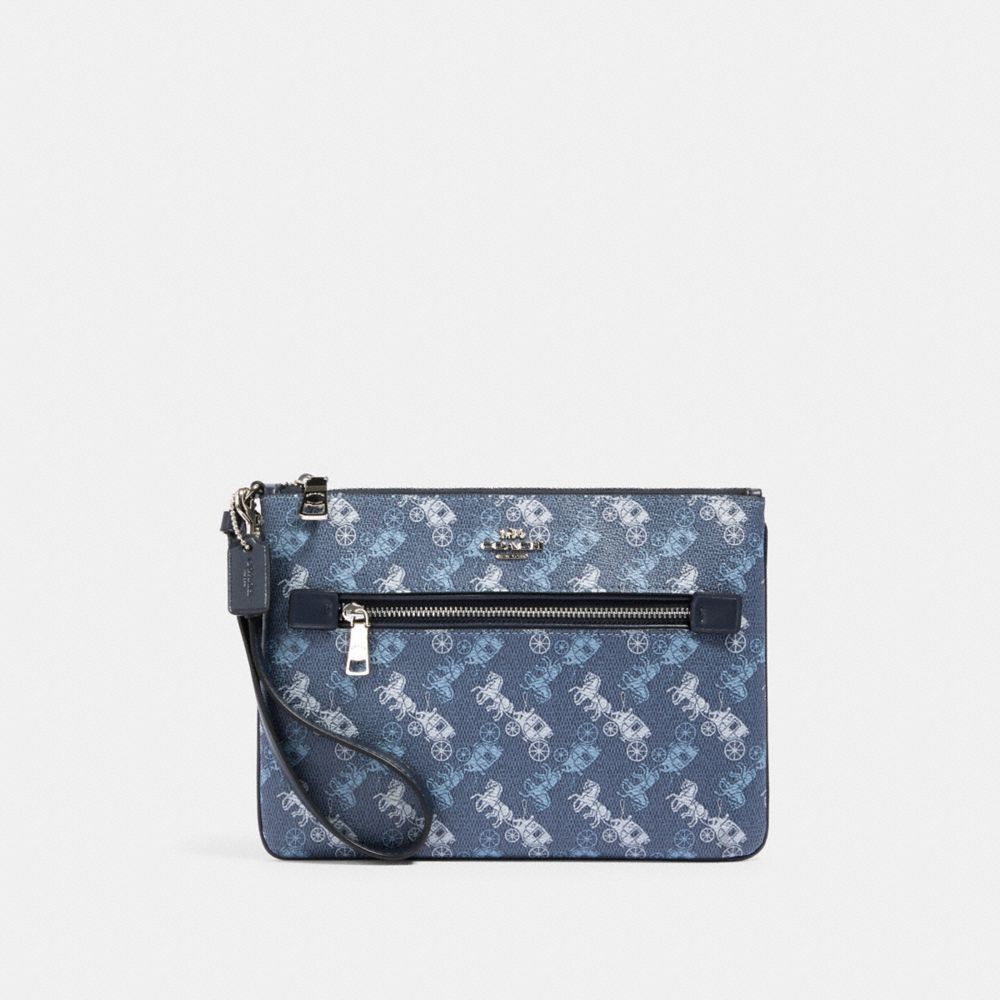 COACH® Outlet Gallery Pouch With Horse And Carriage Print