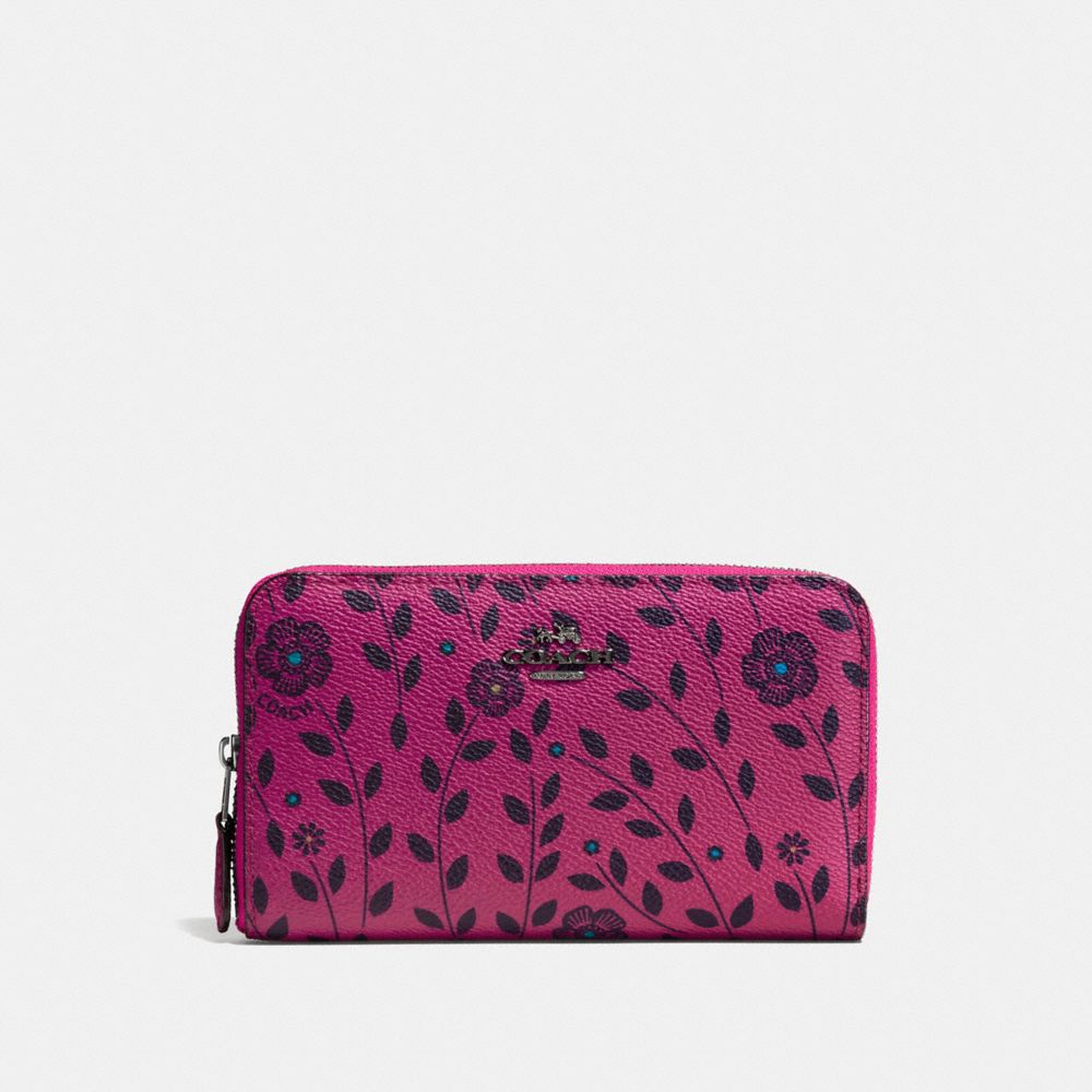 Coach Corner Zip Wristlet with Ladybug Floral Print