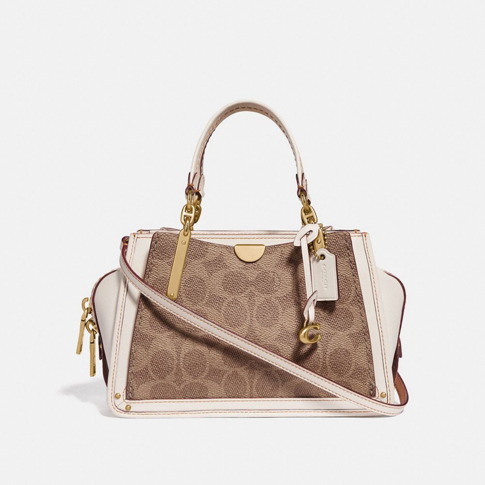 COACH Dreamer 21 Signature Coated Canvas Satchel