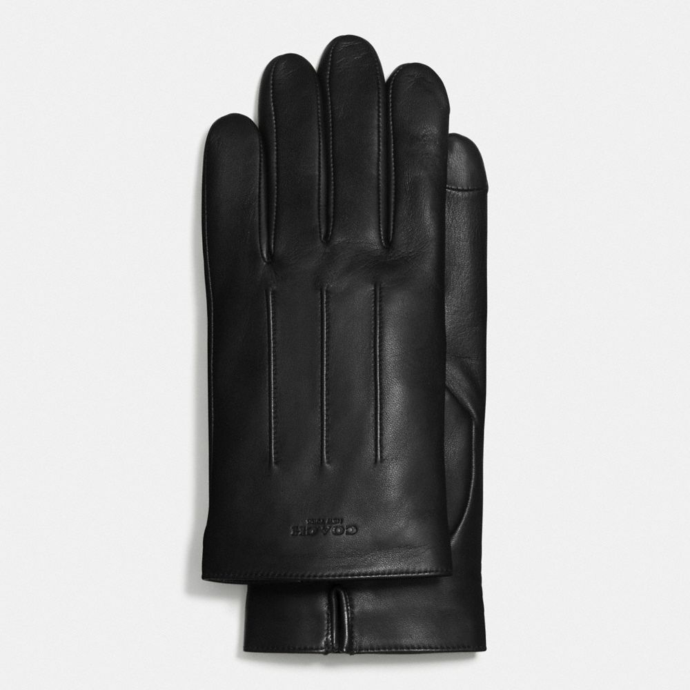 Introducir 38+ imagen coach men’s leather gloves