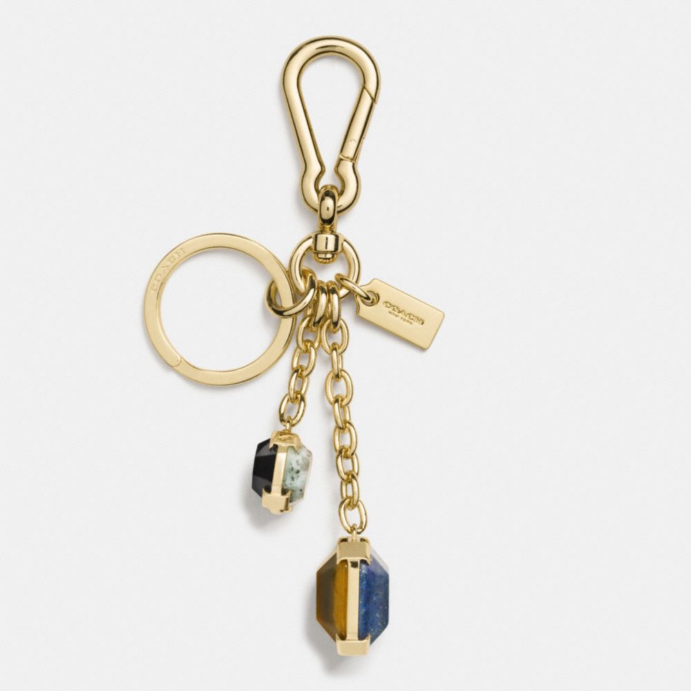 Faceted Semi Precious Stone Bag Charm COACH®