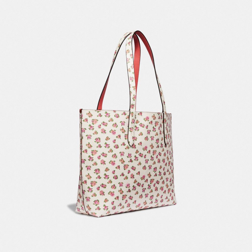 coach highline tote with floral print