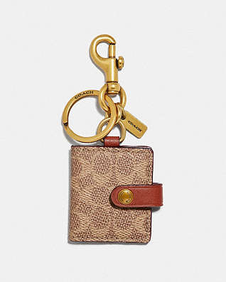 Coach Bag Charm with Key Ring