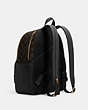 COACH®,COURT BACKPACK IN SIGNATURE CANVAS,pvc,Large,Office,Gold/Brown Black,Angle View