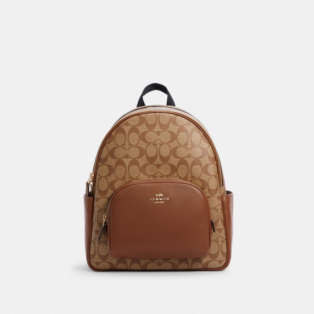 COACH® Outlet | Court Backpack In Signature Canvas