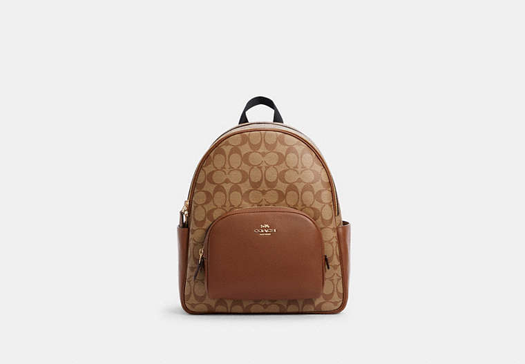 Court Backpack In Signature Canvas image number 0