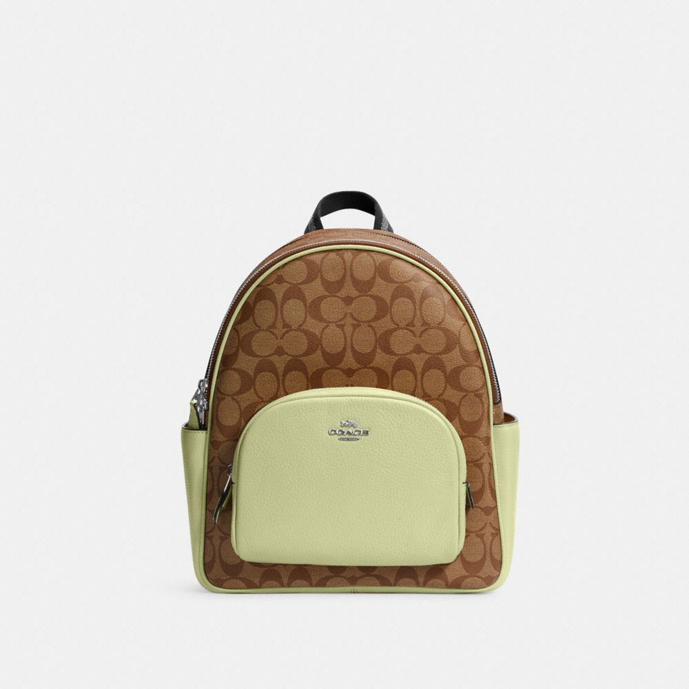 COACH® Outlet Court Backpack In Signature Canvas