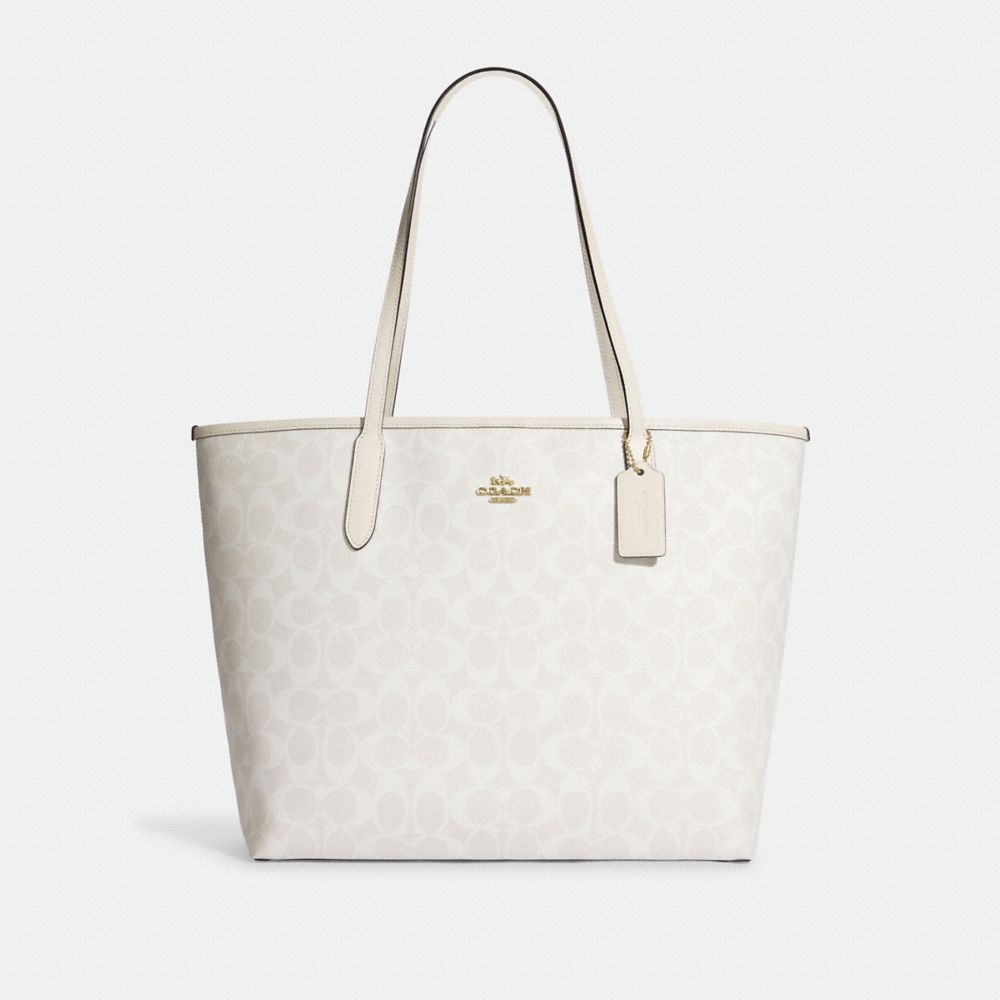 Coach city tote corner zip wristlet