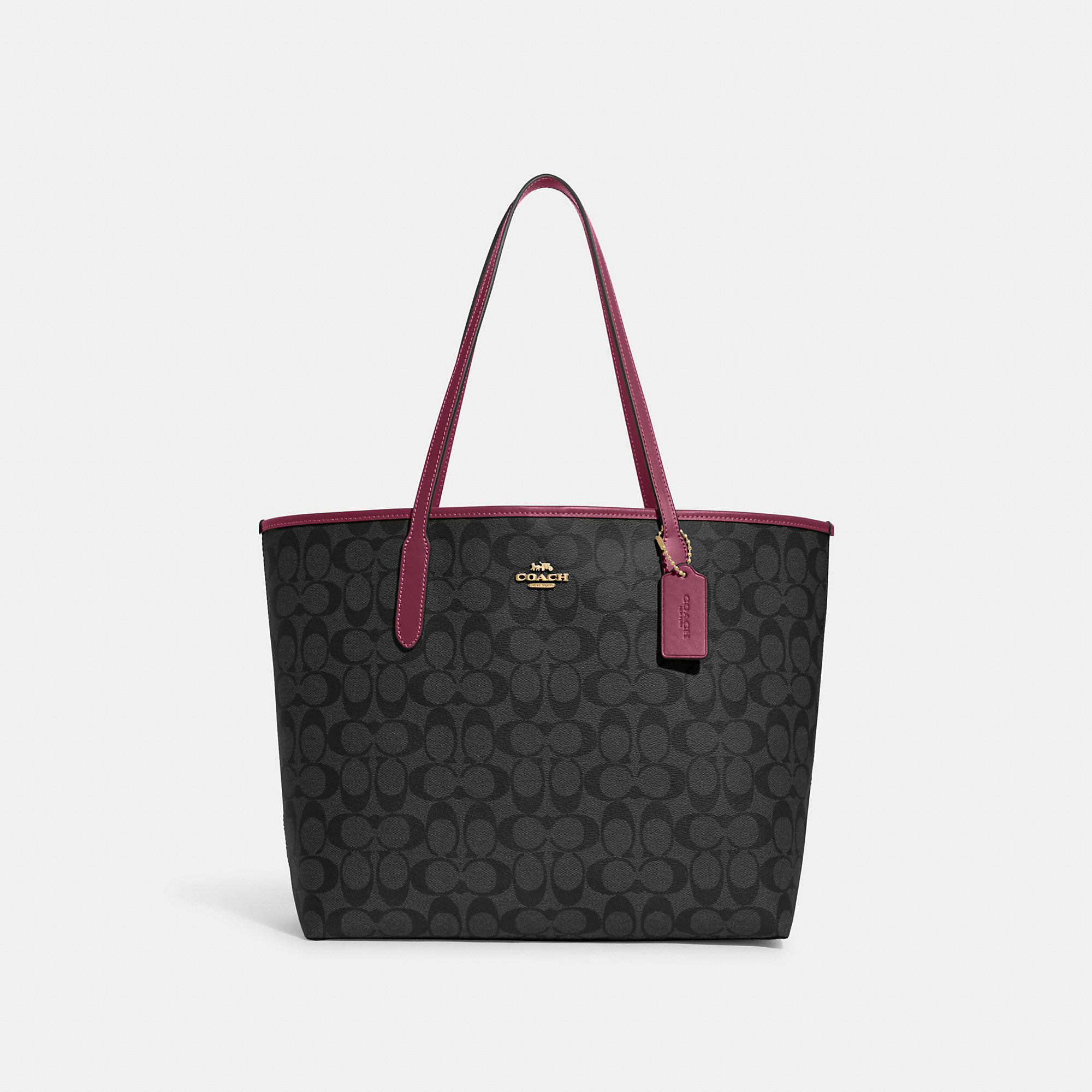 Coach Outlet City Tote In Signature Canvas - Multi