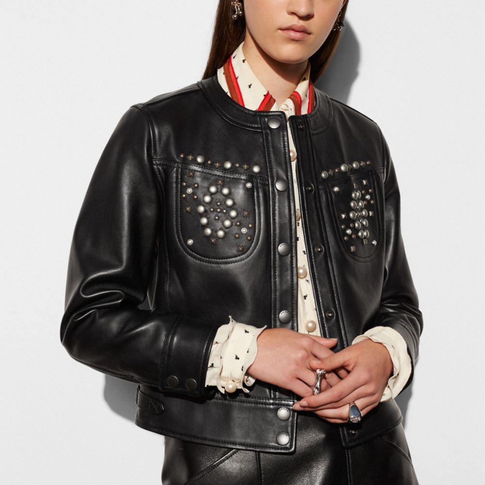 Studded Leather Jacket | COACH®