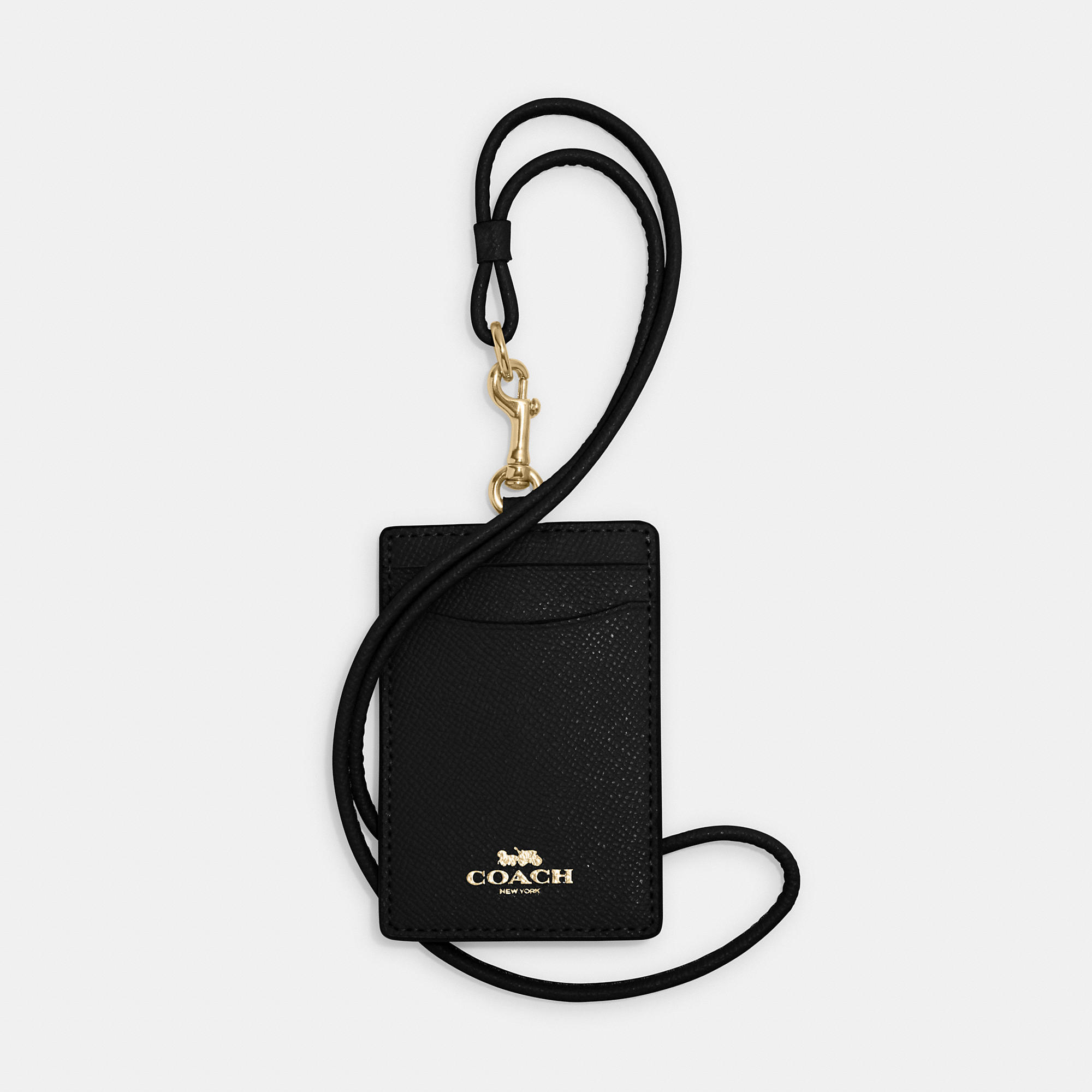 Shop Coach Outlet Id Lanyard In Black