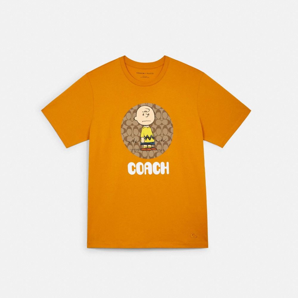 COACH® Outlet Coach X Peanuts Charlie Brown Signature T Shirt