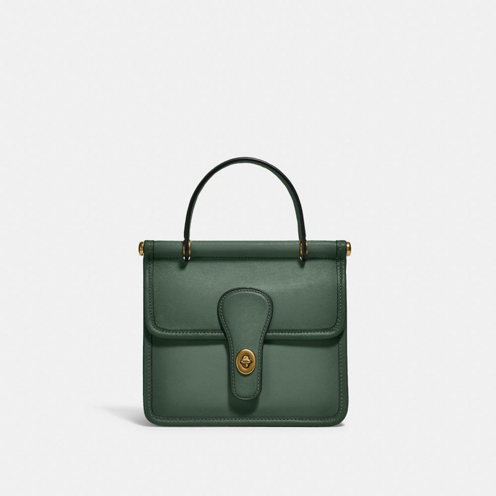 Coach Willis Top Handle 18 In Brass hunter Green ModeSens