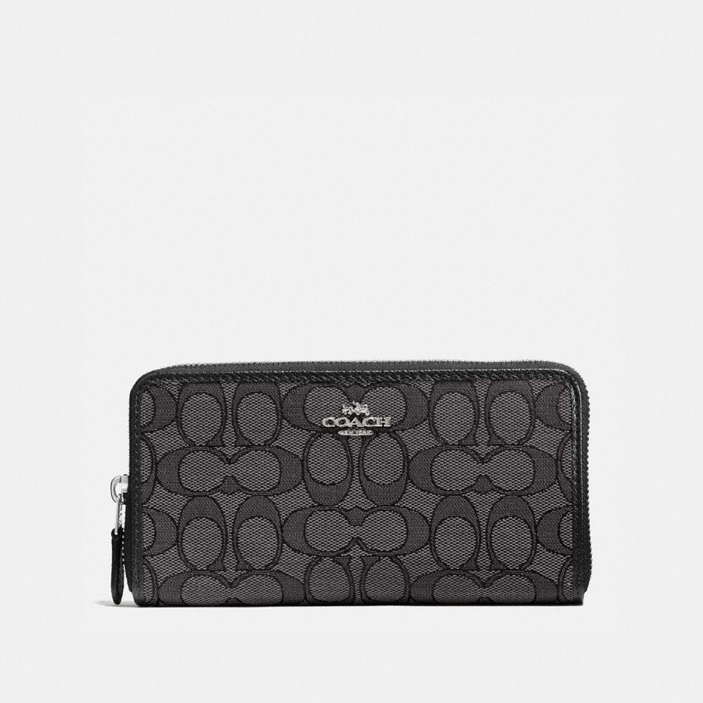 COACH® Accordion Zip Wallet In Signature Jacquard