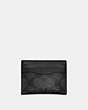COACH®,SLIM ID CARD CASE IN SIGNATURE CANVAS,Charcoal/Black,Front View